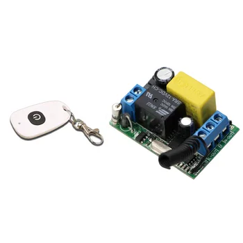 AC 220V 1CH Relay RF Wireless Remote Control Switch System Remote Control Receiver Transmitter For Lamps Electric doors windows
AC 220V 1CH Relay RF Wireless Remote Control Switch System Remote Control Receiver Transmitter For Lamps Electric doors windows