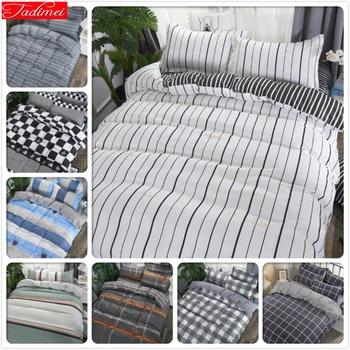 Plain Stripe Duvet Cover 3/4pcs Bedding Set Single Full Double Queen King Size Quilt Comforter Pillow Case Soft Cotton Bed Linen
Plain Stripe Duvet Cover 3/4pcs Bedding Set Single Full Double Queen King Size Quilt Comforter Pillow Case Soft Cotton Bed Linen
