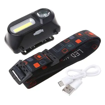 Mini COB LED Headlight Head Flashlight Rechargeable Headlamp For Camping Hiking Night Fishing
Mini COB LED Headlight Head Flashlight Rechargeable Headlamp For Camping Hiking Night Fishing