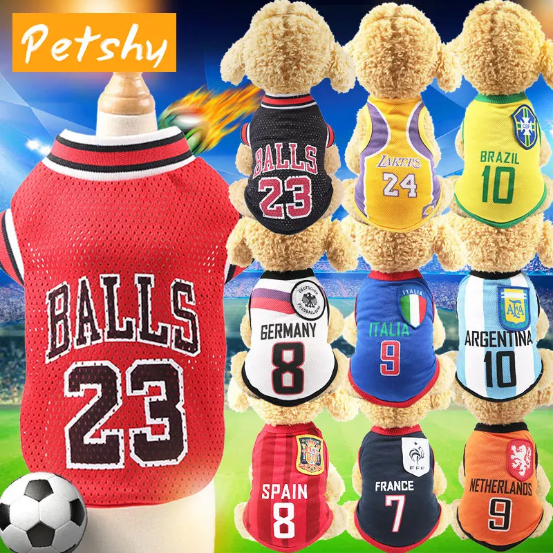 Petshy Dog Clothes For Small Medium Large Dogs Sports Dog Vest Cat Shirt Pet Clothing Summer Cotton Sweatshirt Football Jersey
Petshy Dog Clothes For Small Medium Large Dogs Sports Dog Vest Cat Shirt Pet Clothing Summer Cotton Sweatshirt Football Jersey