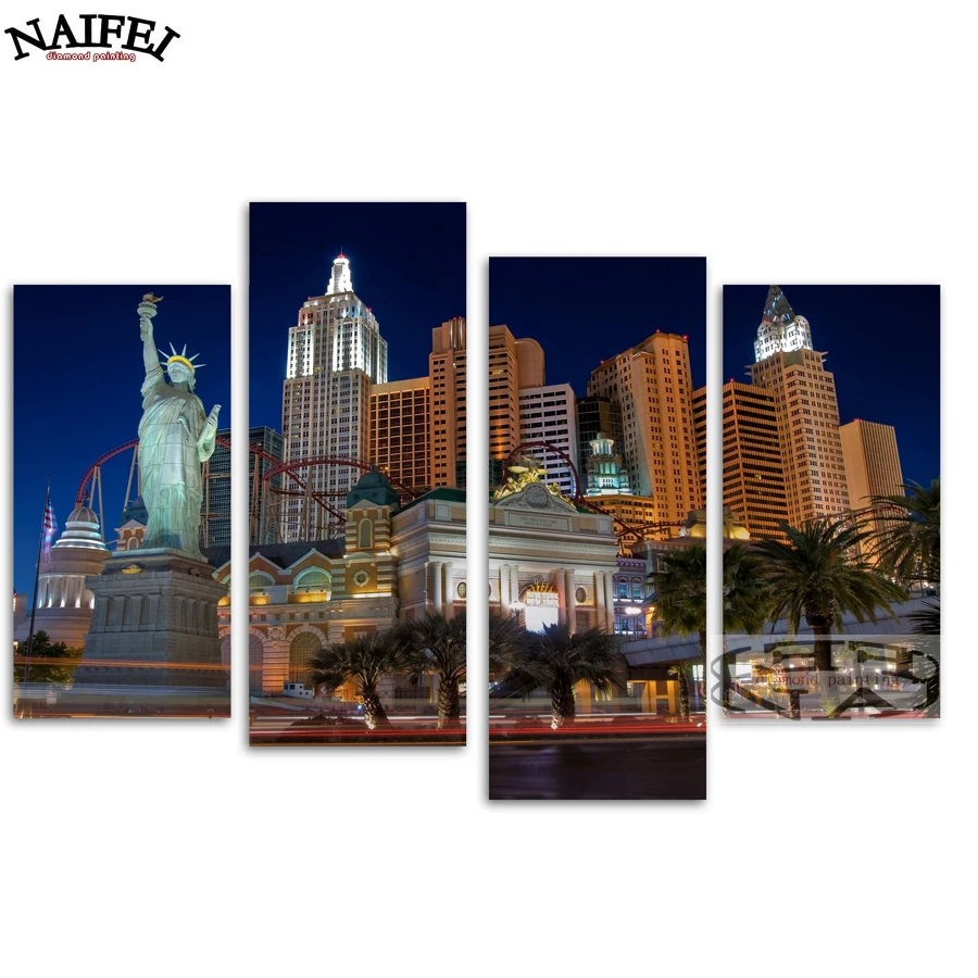 4pcs/set diy 5D Diamond Embroidery Las Vegas cityscape,Full square Diamond Mosaic stickers diamond painting Cross Stitch decor
4pcs/set diy 5D Diamond Embroidery Las Vegas cityscape,Full square Diamond Mosaic stickers diamond painting Cross Stitch decor