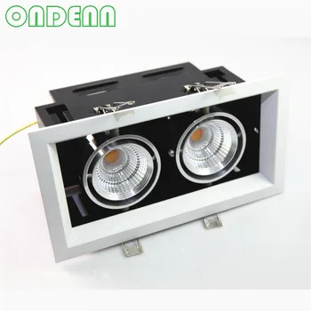 2 Head 2*12W 22W LED Recessed Ceiling Downlight Square Dimmable LED COB Spot light lamp With Driver For Home AC110V 220V 240V
2 Head 2*12W 22W LED Recessed Ceiling Downlight Square Dimmable LED COB Spot light lamp With Driver For Home AC110V 220V 240V