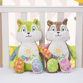 Best Sale High Quality Cartoon Animal Squirrel Appease Doll Plush Toy Baby Companion Doll With BB Device Sonajas Rammelaars
Best Sale High Quality Cartoon Animal Squirrel Appease Doll Plush Toy Baby Companion Doll With BB Device Sonajas Rammelaars