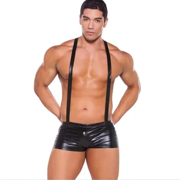 Stylish Men Sexy Jumpsuit Underwear Mens Erotic Leather Bikini Lingerie Sling Swimsuit Stretch Slingshot Thong Costume
Stylish Men Sexy Jumpsuit Underwear Mens Erotic Leather Bikini Lingerie Sling Swimsuit Stretch Slingshot Thong Costume