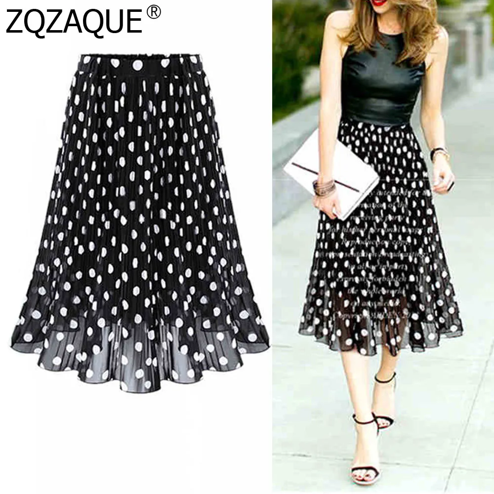 Cheap And Quality Women's Oversize Chiffon Skirt European All-match Temperament Polka Dots Pleated Skirt NEW Nice Skirts SY1737
Cheap And Quality Women's Oversize Chiffon Skirt European All-match Temperament Polka Dots Pleated Skirt NEW Nice Skirts SY1737