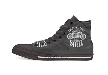 Four Wheels Vs. Two Design breathable Casual High Top lace-up Canvas shoes sneakers
Four Wheels Vs. Two Design breathable Casual High Top lace-up Canvas shoes sneakers