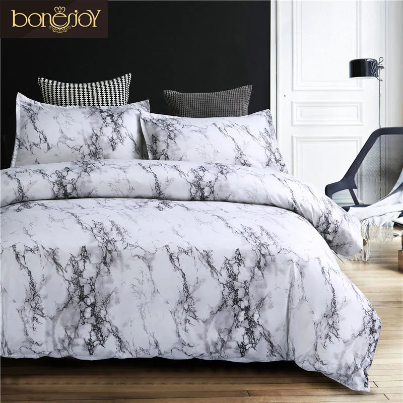 Bonenjoy 2018 Stone Pattern Comforter Bedding Set Queen Size Reactive Printing Beddings 2/3Pcs White and Black Duvet Cover Set
Bonenjoy 2018 Stone Pattern Comforter Bedding Set Queen Size Reactive Printing Beddings 2/3Pcs White and Black Duvet Cover Set