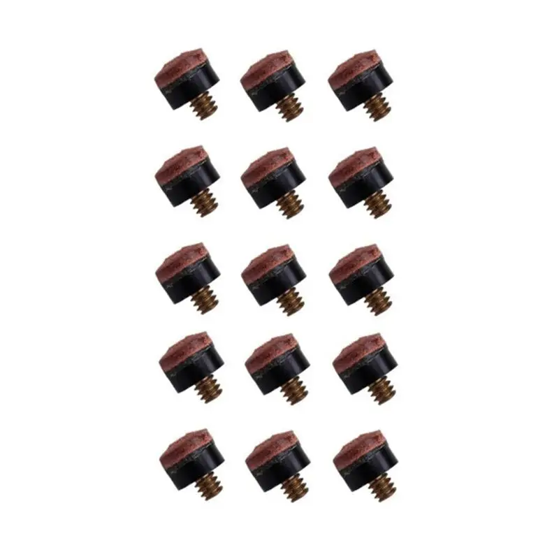 15Pcs 13mm/0.51in Screw-on Pool Cues Tips Replacement Professional Billiard Balls Supply Repair Tool Snooker Game Club Accessory
15Pcs 13mm/0.51in Screw-on Pool Cues Tips Replacement Professional Billiard Balls Supply Repair Tool Snooker Game Club Accessory