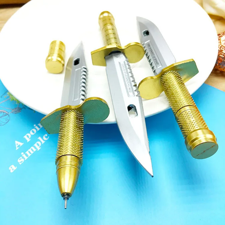(1pcs/Hot Sell) 0.7mm Cute Kawaii Gold Dagger Ball Ballpoint Pens Ballpen For Office School Writing Supplies Stationery
(1pcs/Hot Sell) 0.7mm Cute Kawaii Gold Dagger Ball Ballpoint Pens Ballpen For Office School Writing Supplies Stationery