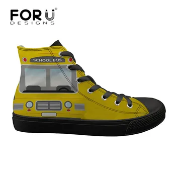 FORUDESIGNS Air Mesh Canvas Women Shoes School Bus Driver Design High Top Sneakers for Ladies Girls Lace-up Vulcanize Shoes 2019
FORUDESIGNS Air Mesh Canvas Women Shoes School Bus Driver Design High Top Sneakers for Ladies Girls Lace-up Vulcanize Shoes 2019