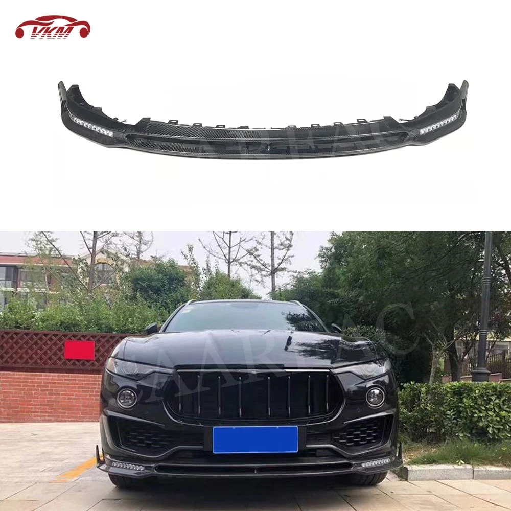Carbon Fiber Front Bumper Lip Spoiler With Lamp for Maserati Levante 2016 2017 2018 2019 MS Style Head Bumper Chin Guard
Carbon Fiber Front Bumper Lip Spoiler With Lamp for Maserati Levante 2016 2017 2018 2019 MS Style Head Bumper Chin Guard
