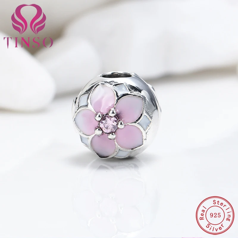 2017 Spring Enamel Poetic Blooms Flower Clip with Pink CZ Charm Beads 925 Sterling Silver Fits Pandora Bracelets DIY Making
2017 Spring Enamel Poetic Blooms Flower Clip with Pink CZ Charm Beads 925 Sterling Silver Fits Pandora Bracelets DIY Making