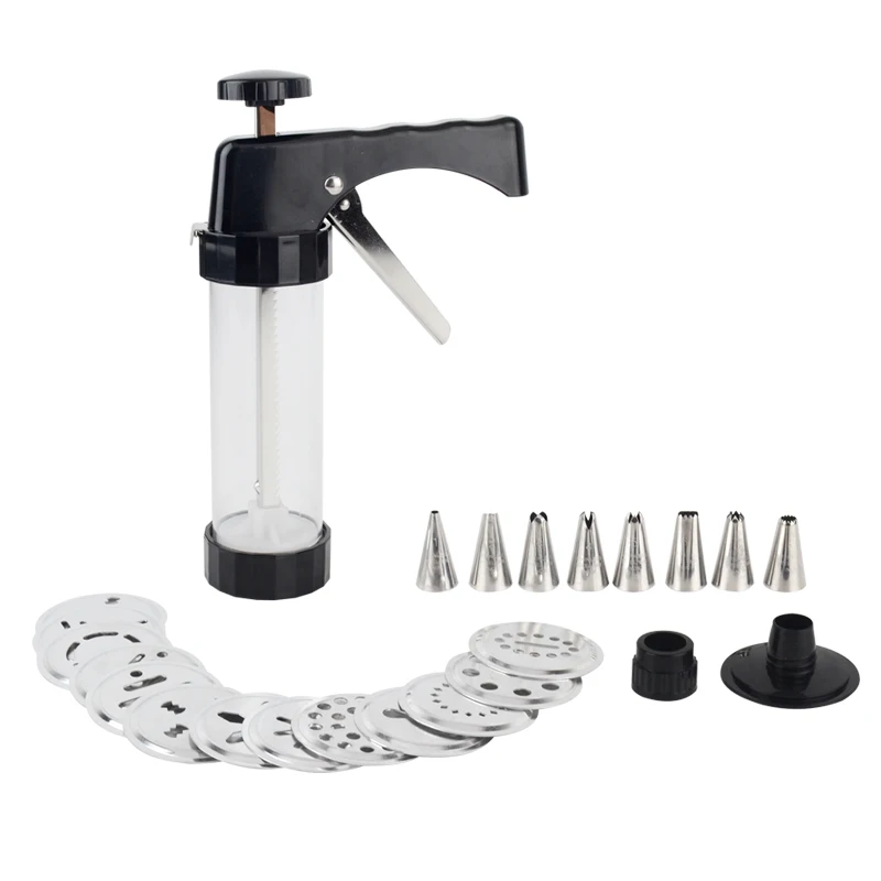 Biscuit Maker Cookie Making Machine Cookie Press Gun Cake Decoration 13 Cookie Mold & 8 Piping Nozzles Cookie Press Icing Set
Biscuit Maker Cookie Making Machine Cookie Press Gun Cake Decoration 13 Cookie Mold & 8 Piping Nozzles Cookie Press Icing Set