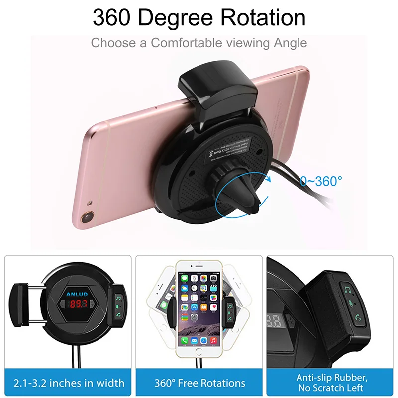 car phone holder fm transmitter (4)