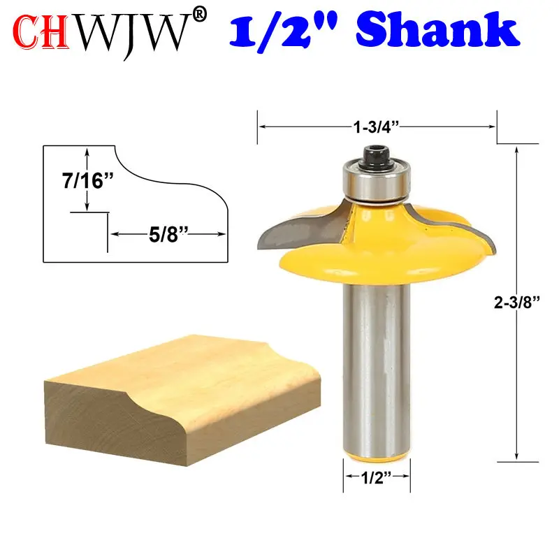 1Pc Drawer & Cabinet Door Front Edging Lrg. Ogee Router Bit-1/2" Shank Line knife Tenon Cutter for Woodworking Tools
1Pc Drawer & Cabinet Door Front Edging Lrg. Ogee Router Bit-1/2" Shank Line knife Tenon Cutter for Woodworking Tools