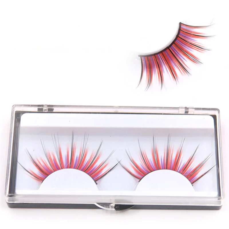 Tapered Exaggerated Color False Eyelashes Purple Red Black Cross Capped Thick Fake Eyelashes Latin Show Makeup Art Eye Lashes
Tapered Exaggerated Color False Eyelashes Purple Red Black Cross Capped Thick Fake Eyelashes Latin Show Makeup Art Eye Lashes