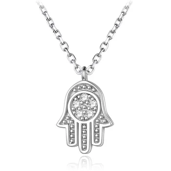Boho Real 925 Sterling Silver Zircon Hamsa Hand of Fatima Necklace for Women Crystal Pendant Jewelry Choker Vintage Necklace
Boho Real 925 Sterling Silver Zircon Hamsa Hand of Fatima Necklace for Women Crystal Pendant Jewelry Choker Vintage Necklace