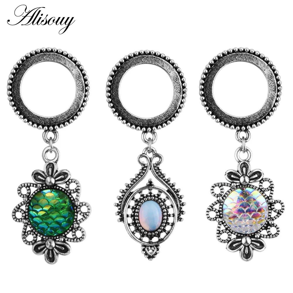 Alisouy 1 pair Steel Dangle Ear Flesh Tunnel Plug Piercings Fake Opal Screw Fit Ear Gauges ear Stretcher Body Piercing Jewelry
Alisouy 1 pair Steel Dangle Ear Flesh Tunnel Plug Piercings Fake Opal Screw Fit Ear Gauges ear Stretcher Body Piercing Jewelry
