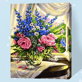 DIY Painting By Numbers Acrylic Paint By Number flower vase vilaHandPainted Oil Painting On Canvas For Home Decor free shipment
DIY Painting By Numbers Acrylic Paint By Number flower vase vilaHandPainted Oil Painting On Canvas For Home Decor free shipment