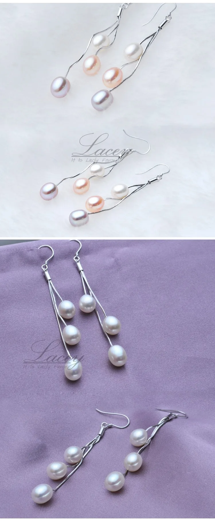 Real Freshwater pearl earrings for women,natural long pearl earrings jewelry 925 sterling silver tassel earrings - CANOCINDY Pearl Freshwater Pearls 7-8mm Silver 925 Sterling CMA Classic Water Drop E3071 natural pearl earring Women Party 1411040456 Pearl Yes Drop Earrings Fine white pink purple pearl color 7-8mm pearl AAAAA top pearls Rice shape pearl pink pearl earring earrings for women silver pearl earrings real pearl earrings drop earring white pearl earrings