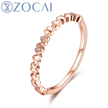 ZOCAI Real 18K Rose Gold (AU750) Genuine 0.01 CT Certified Diamond Wedding Women Ring W06172
ZOCAI Real 18K Rose Gold (AU750) Genuine 0.01 CT Certified Diamond Wedding Women Ring W06172