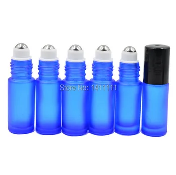 Refillable Thick 5ml(1/6oz) Empty Roll on Glass Bottle Frosted Blue for Essential Oil Aromatherapy Bottle Metal Roller Ball
Refillable Thick 5ml(1/6oz) Empty Roll on Glass Bottle Frosted Blue for Essential Oil Aromatherapy Bottle Metal Roller Ball