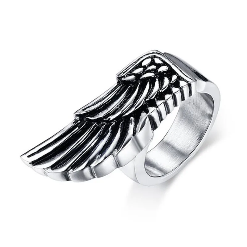 Wing Shape Titanium Steel Men's Ring Daily Jewelry Promotion Best Quality Vintage Finger Accessories Drop Shipping Item: RC-395
Wing Shape Titanium Steel Men's Ring Daily Jewelry Promotion Best Quality Vintage Finger Accessories Drop Shipping Item: RC-395