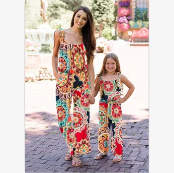 2019 Summer Mother and Daughter Pants Printed matching trousers set Plus Size Family Matching Clothes Jumpsuit overalls c190
2019 Summer Mother and Daughter Pants Printed matching trousers set Plus Size Family Matching Clothes Jumpsuit overalls c190