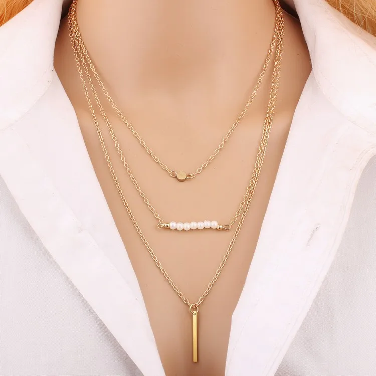 Lollipop multilayer pearl necklace necklace ornaments new European and American accessories wholesale
Lollipop multilayer pearl necklace necklace ornaments new European and American accessories wholesale