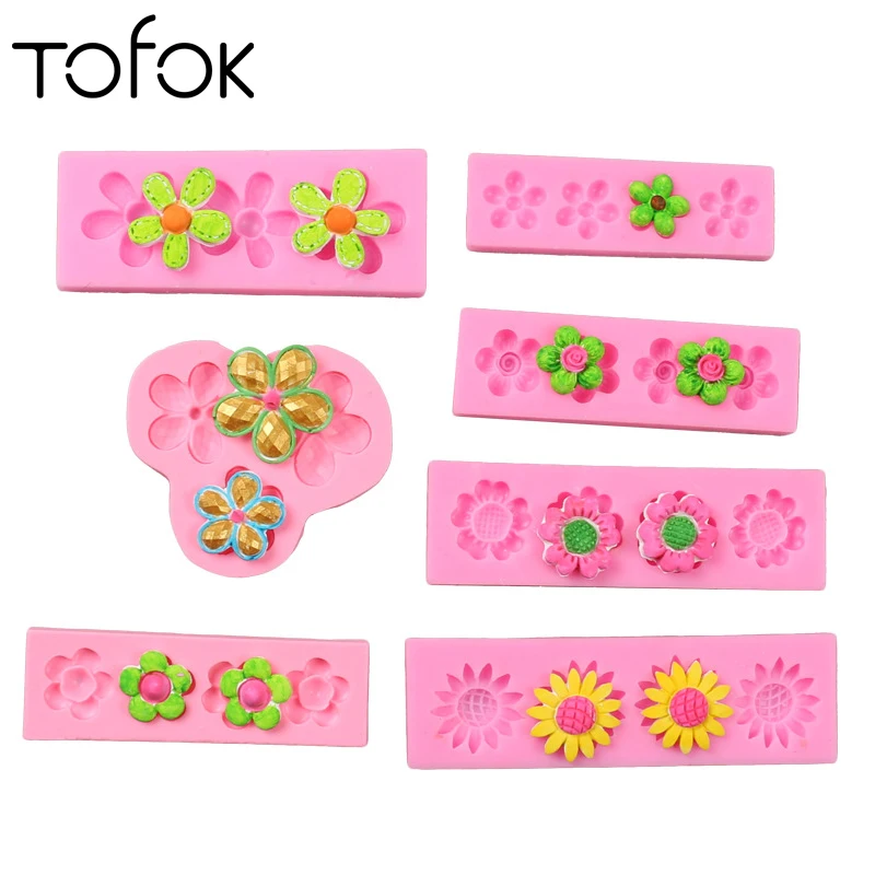 Tofok Flowers Series Silicone Chocolate Mold DIY 3D Sugar Craft Lace Embossing Mould Fondant Template Party Decor Baking Tools
Tofok Flowers Series Silicone Chocolate Mold DIY 3D Sugar Craft Lace Embossing Mould Fondant Template Party Decor Baking Tools