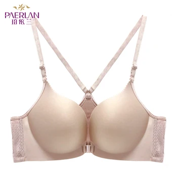 PAERLAN Lycra Wireless front button female bra type vest design a chip glossy seamless push up underwear Adjusted-straps
PAERLAN Lycra Wireless front button female bra type vest design a chip glossy seamless push up underwear Adjusted-straps