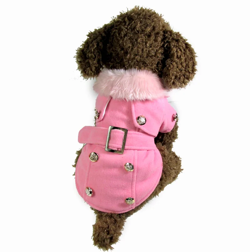 Retail New Coming European Style Woolen Cotton Blend Pet Dogs Winter Coat Small Puppy Dogs Clothing Coat For Dog 
Retail New Coming European Style Woolen Cotton Blend Pet Dogs Winter Coat Small Puppy Dogs Clothing Coat For Dog