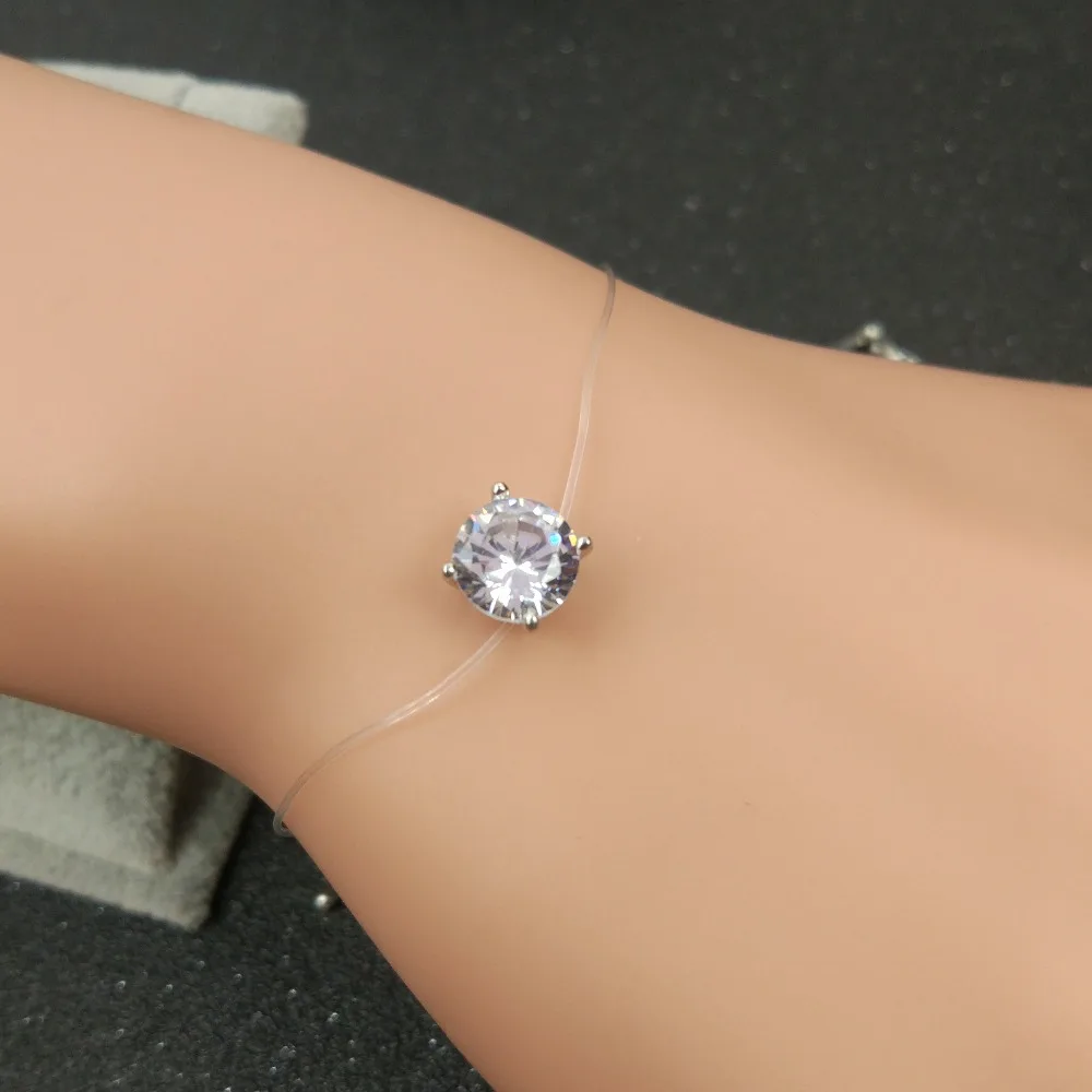 2017 New Unique Fishing Line Simple Pink White Round Heart CZ Charm Bracelet For Women Fashion diy women bracelet Jewelry
2017 New Unique Fishing Line Simple Pink White Round Heart CZ Charm Bracelet For Women Fashion diy women bracelet Jewelry