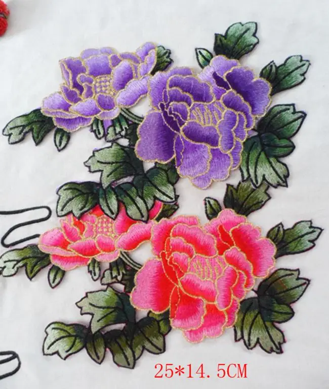 1pcs big rose flower iron on patches for clothing Embroidered garment applique embroidery patch clothes cheongsam DIY Accessory
1pcs big rose flower iron on patches for clothing Embroidered garment applique embroidery patch clothes cheongsam DIY Accessory