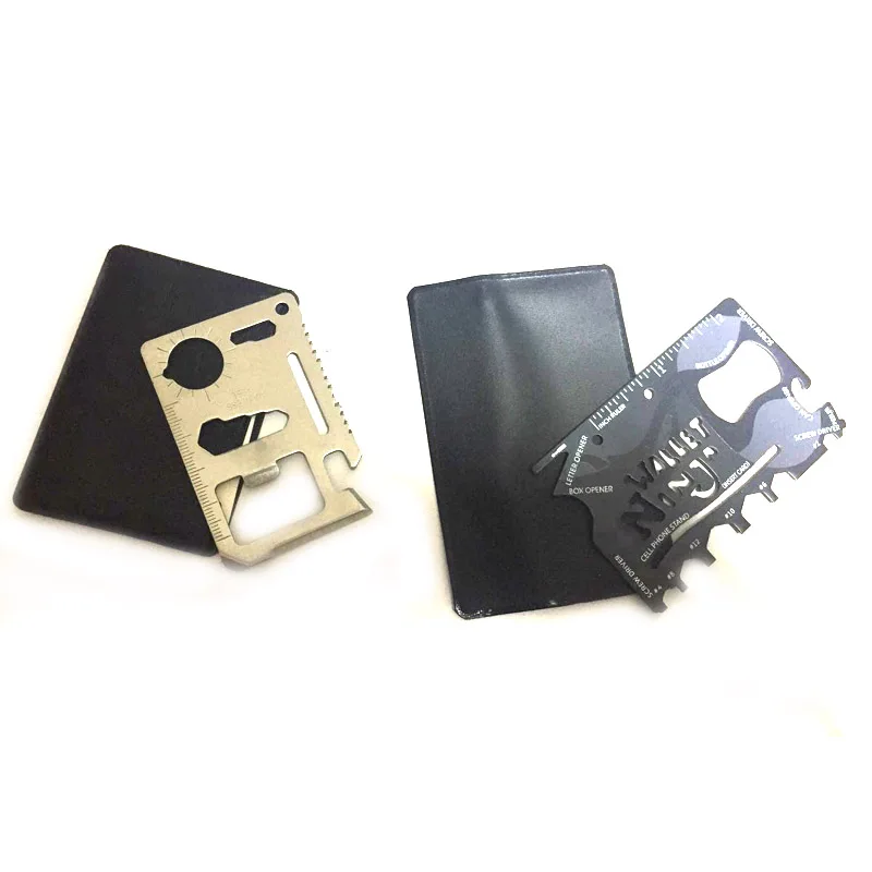 1PCS Silver Credit Card Knife or Black Ninja Wallet Pocket Knife Multifunctional Multi Tool Multitool Camping Survival Tools
1PCS Silver Credit Card Knife or Black Ninja Wallet Pocket Knife Multifunctional Multi Tool Multitool Camping Survival Tools