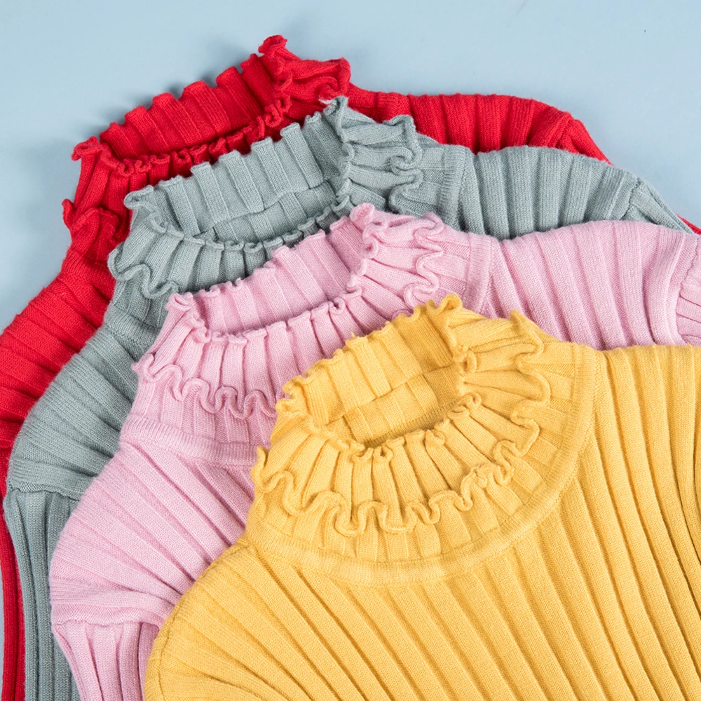 Turtleneck Ruched Women Sweater High Elastic Solid 2019 Autumn Winter Fashion Sweater Women Slim Sexy Ribbed Knitted Pullovers
Turtleneck Ruched Women Sweater High Elastic Solid 2019 Autumn Winter Fashion Sweater Women Slim Sexy Ribbed Knitted Pullovers