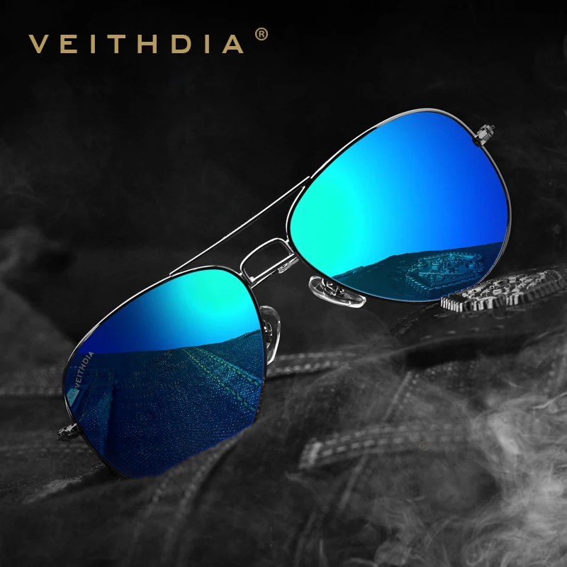 Солнцезащитные очки VEITHDIA модные классические с поляризационными стеклами и