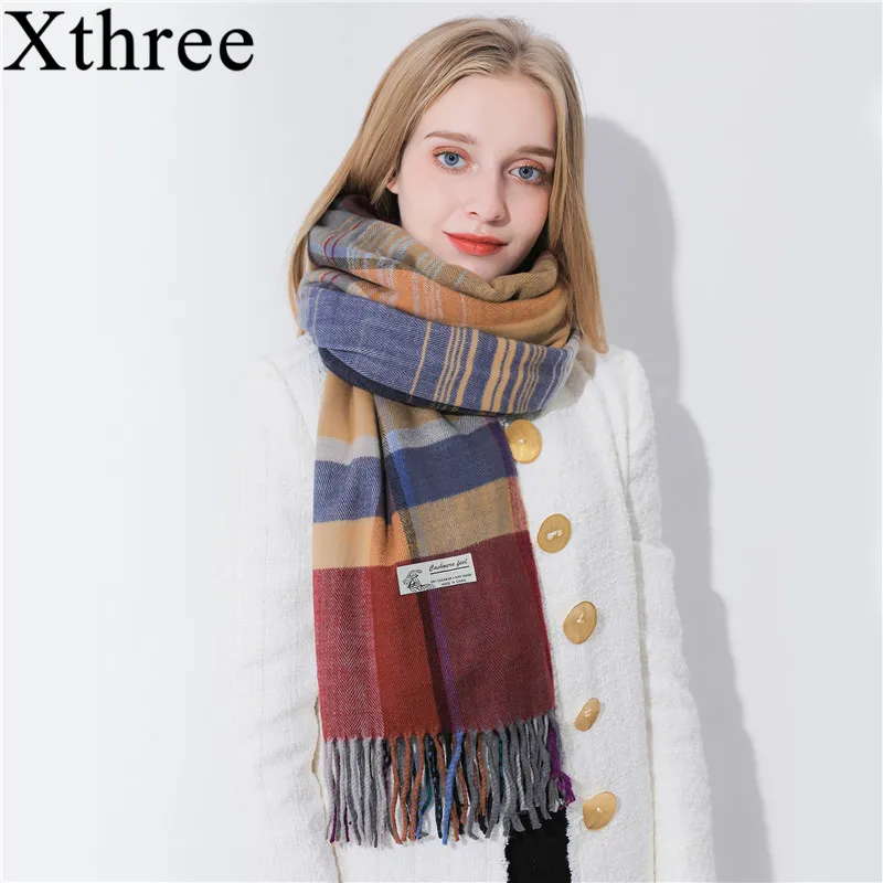 Xthree 180* 70 winter style Shawls Scarves for Women Luxury Scarf Winter Brand Soft Cashmere stripe lady Women Scarf
Xthree 180* 70 winter style Shawls Scarves for Women Luxury Scarf Winter Brand Soft Cashmere stripe lady Women Scarf