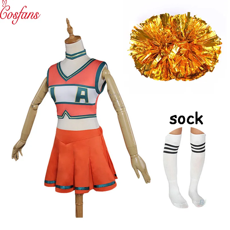 My Hero Academia boku no hero academia Asui Tsuyu YAOYOROZU MOMO OCHACO URARAKA Cheerleader cosplay Costume 2 Flowers and socks
My Hero Academia boku no hero academia Asui Tsuyu YAOYOROZU MOMO OCHACO URARAKA Cheerleader cosplay Costume 2 Flowers and socks