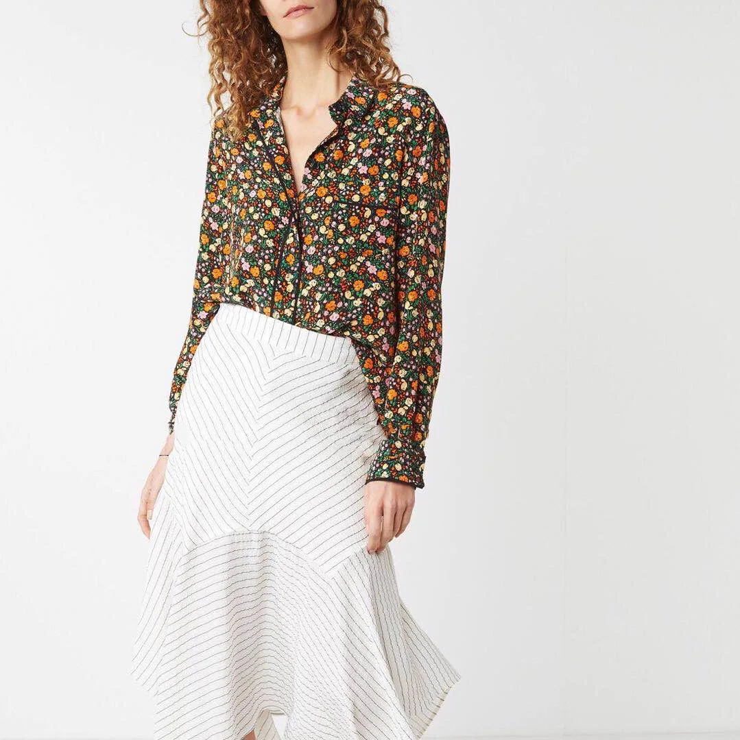 Women Shirt 2019 Spring and Summer Soft Silk Heavy Sand Washed Silk Floral Print Long Sleeve Shirt
Women Shirt 2019 Spring and Summer Soft Silk Heavy Sand Washed Silk Floral Print Long Sleeve Shirt
