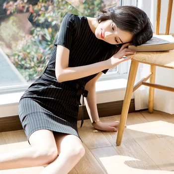 Plus Size Formal Striped OL Dress Women Elegant Business Work Wear Dress Bodycon Pencil Dresses Woman S-3XL 2019 Summer
Plus Size Formal Striped OL Dress Women Elegant Business Work Wear Dress Bodycon Pencil Dresses Woman S-3XL 2019 Summer