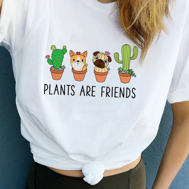 Women Clothes Print Flower Sweet Summer Plants Dog Cartoon Cactus Printed Women Top Casual Woman Tee Shirt T Female T-shirt
Women Clothes Print Flower Sweet Summer Plants Dog Cartoon Cactus Printed Women Top Casual Woman Tee Shirt T Female T-shirt