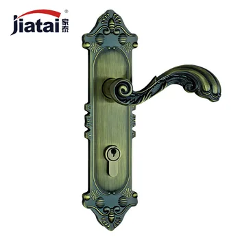 Thai high-end home European American antique hardware locks TK245021 green bronze door locks on the door
Thai high-end home European American antique hardware locks TK245021 green bronze door locks on the door