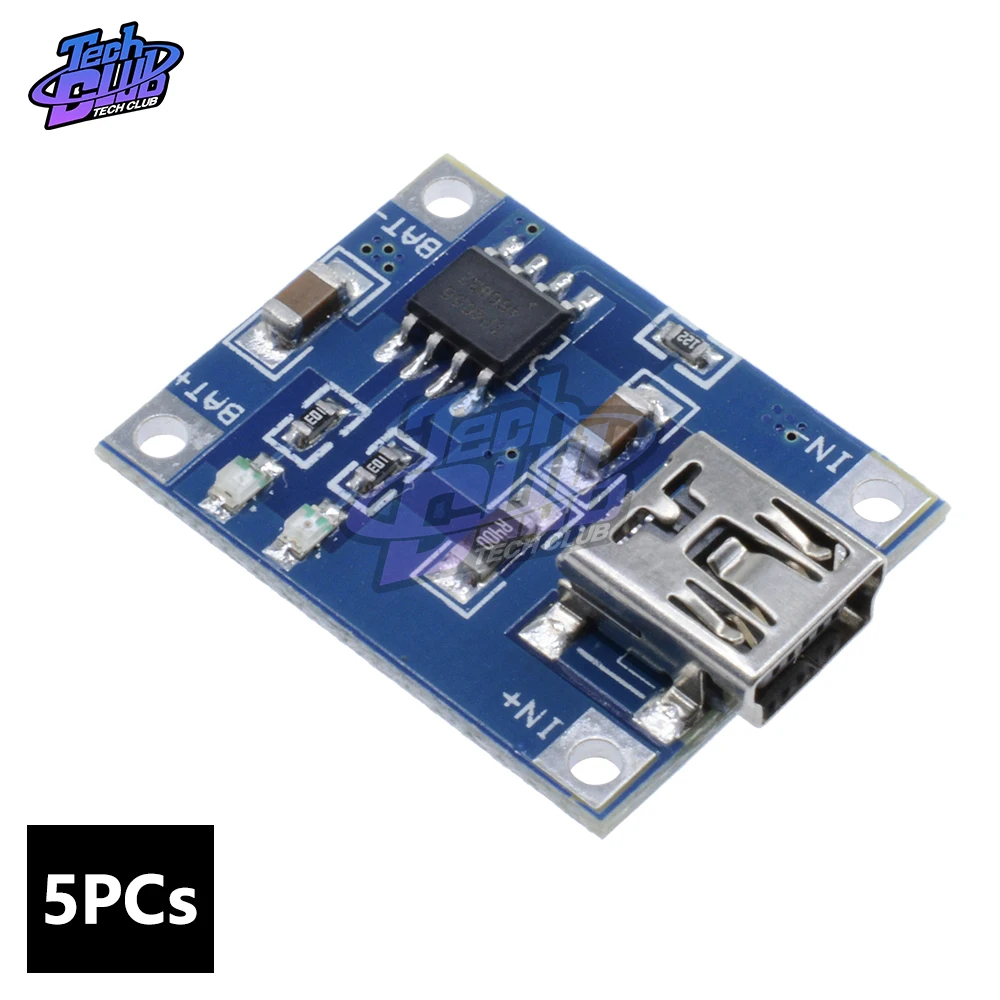 5 PCs Micro USB 5V 1A 18650 TP4056 Lithium Battery Charger Module Charging Board with Protection Dual Functions 1A Li-ion
5 PCs Micro USB 5V 1A 18650 TP4056 Lithium Battery Charger Module Charging Board with Protection Dual Functions 1A Li-ion