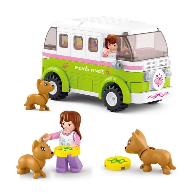 M38-B0523 SLUBAN City 158Pcs Camper Travel Bus Model Building Blocks Classic Enlighten Figure Toys For Children Christmas Gift
M38-B0523 SLUBAN City 158Pcs Camper Travel Bus Model Building Blocks Classic Enlighten Figure Toys For Children Christmas Gift
