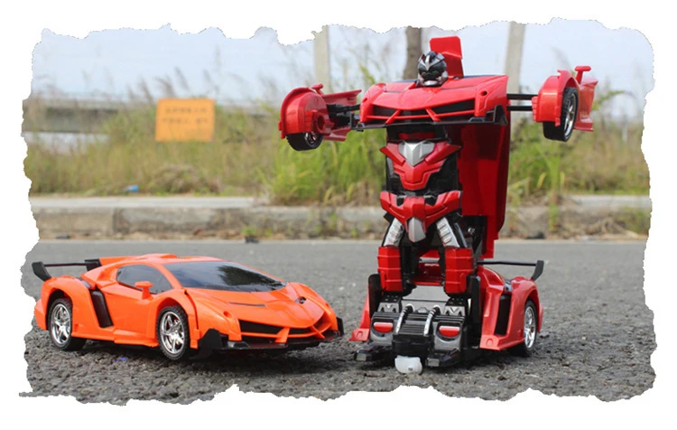 2In1 RC Car Sports Car Transformation Robots Models Remote Control Deformation Car RC fighting toy KidsChildren's Birthday GiFT 7