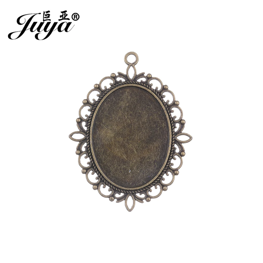 JUYA Oval Cabochon Cameo Base Tray Bezel Blank for DIY Jewelry Findings Components 2pcs 40X30mm Silver Necklace Pendant AD0146
JUYA Oval Cabochon Cameo Base Tray Bezel Blank for DIY Jewelry Findings Components 2pcs 40X30mm Silver Necklace Pendant AD0146
