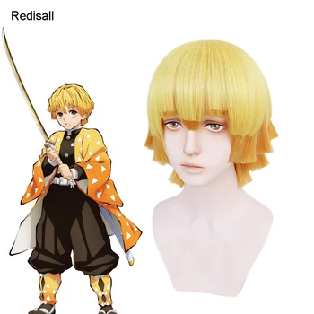 Agatsuma Zenitsu Cosplay Wig Blade of Demon Slayer Kimetsu no Yaiba Halloween Anime Yellow Orange Short Synthetic Hair
Agatsuma Zenitsu Cosplay Wig Blade of Demon Slayer Kimetsu no Yaiba Halloween Anime Yellow Orange Short Synthetic Hair