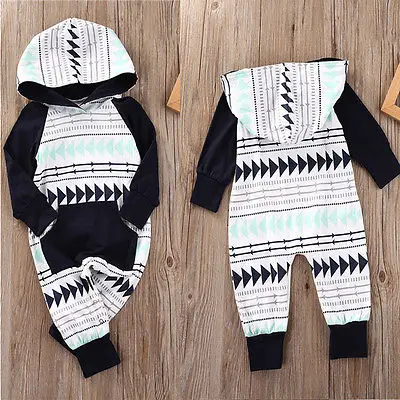 2017 Newborn Baby Girl Boy Fashion Geometric Hooded Rompers Jumpsuit Clothes Outfits
2017 Newborn Baby Girl Boy Fashion Geometric Hooded Rompers Jumpsuit Clothes Outfits