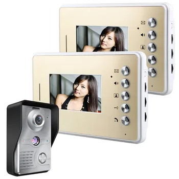 Free Shipping! MOUNTAINONE 4.3 Inch Video Door Phone Doorbell Intercom Kit 1-camera 2-monitor Night Vision
Free Shipping! MOUNTAINONE 4.3 Inch Video Door Phone Doorbell Intercom Kit 1-camera 2-monitor Night Vision